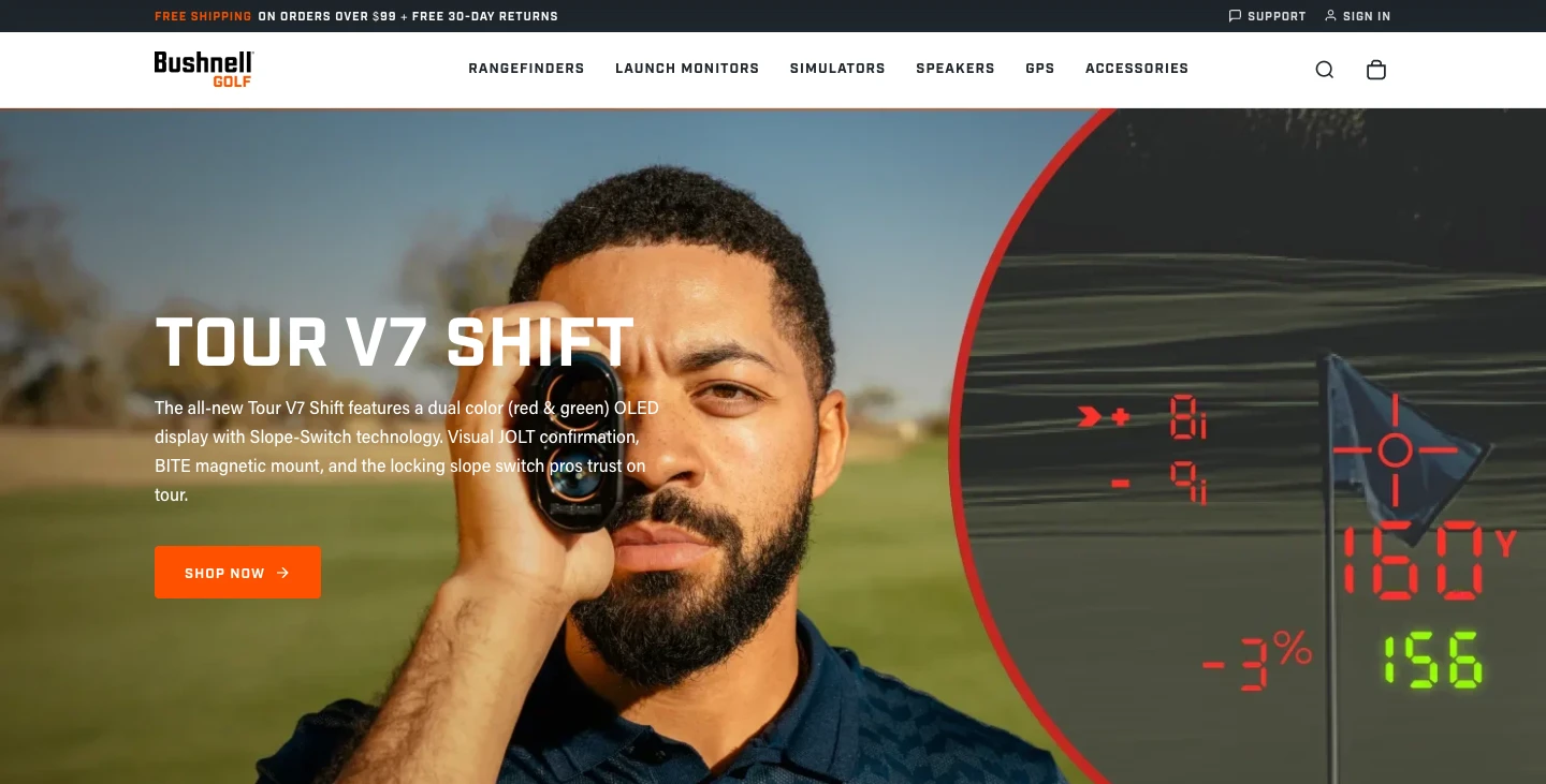 Bushnell Golf website