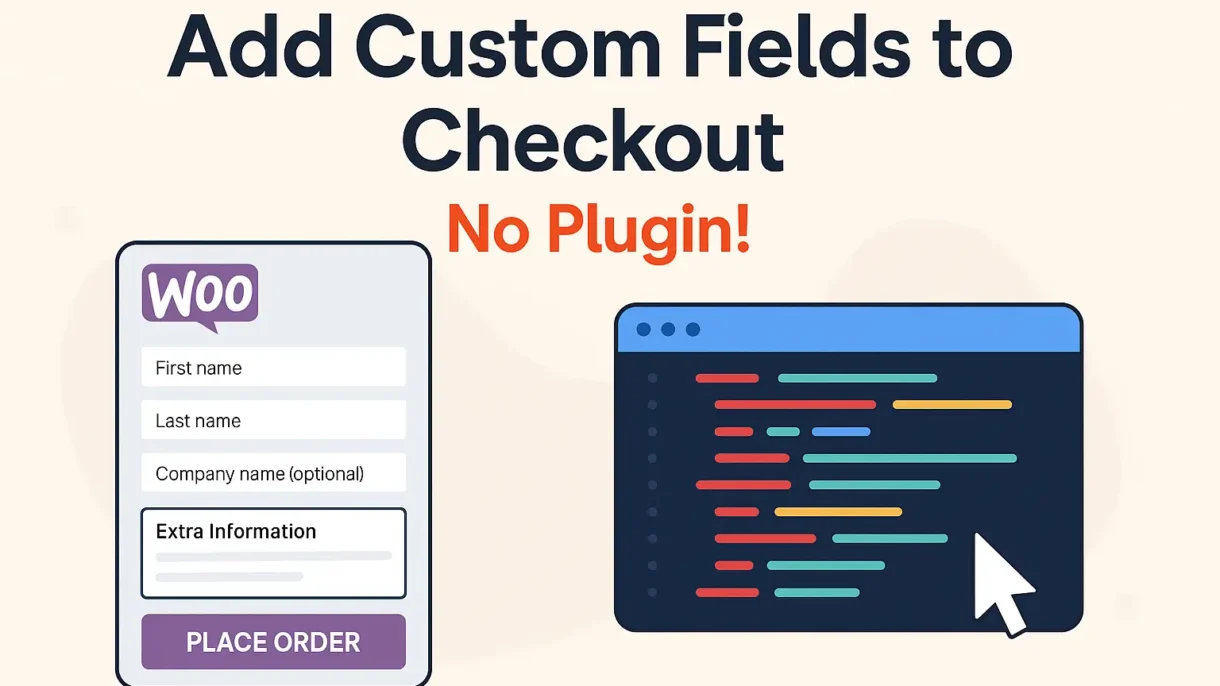 How to Add Custom WooCommerce Checkout Fields Without a Plugin (Code Tutorial)